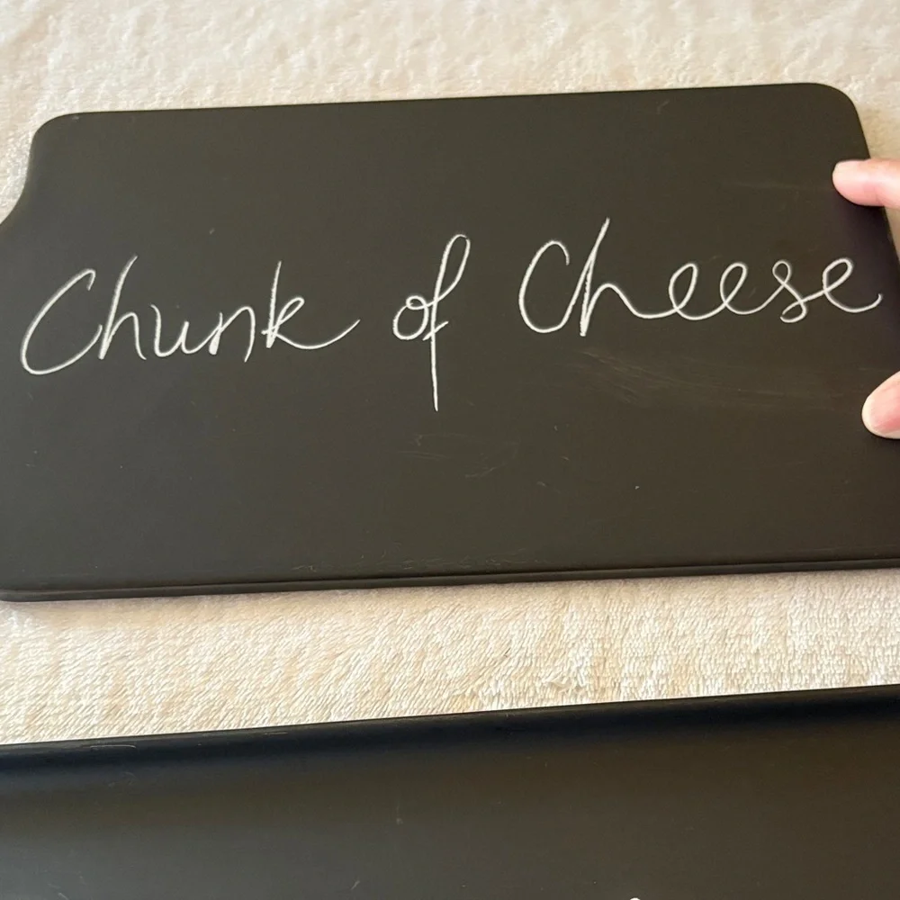 Rare Black Cheese Board Set by Pier One Imports “SOHO” Collection